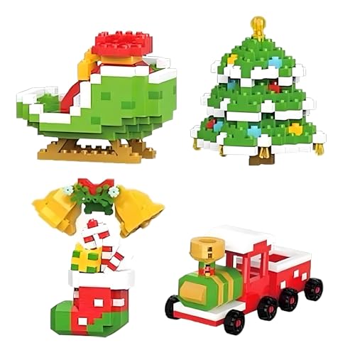 Umikk Weihnachts-Mikrobausteine Santa Claus Rentier Puzzle,...