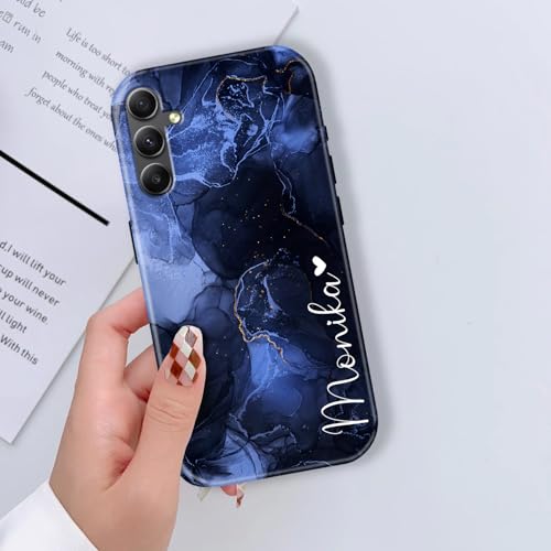 Image of COLORflow Back Cover Compatible with Samsung Galaxy A34 5G | Marble Colors Customized | Glossy Armoured Bumper with Camera Protection Back Cover Compatible with Samsung Galaxy A34 5G