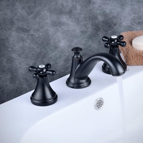 Robinet de bassins 3 trous 2 poignées mitigeur de salle de bain design