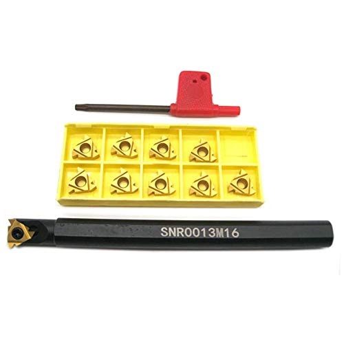 Barra de mandrinado de roscado para torno de 1/2 pulg con 10 insertos 16IR AG60 miniatura 2