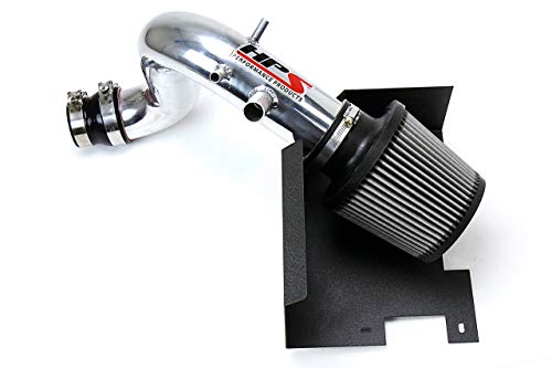 Hps Performance Polish Shortram Air Intake Kit + Heat Shield Cool Ram Cool Ram Compatible For 2011-2015 Kia Optima 2.0L Turbo 2011-2014 Hyundai Sonata 2.0L Turbo, 827-587P #TOP10