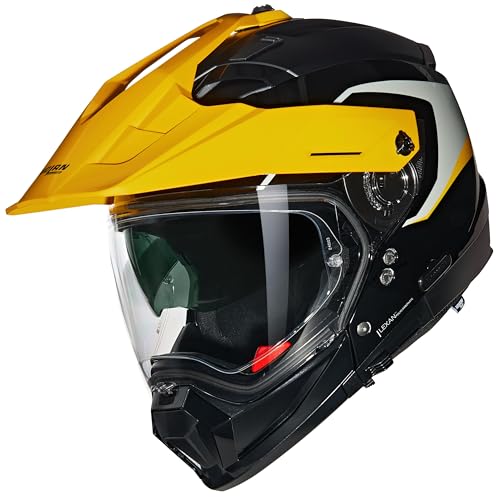 Casque NOLAN N70-2 X 06 Convinto 345 XL cross convertible Noir Gris Jaune