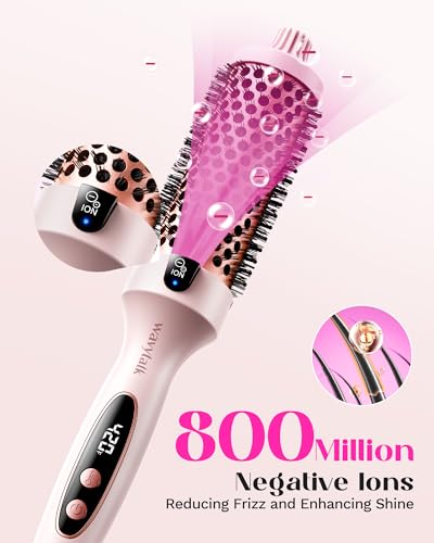 Wavytalk 1.5 Thermal Brush and 1 Curling Iron for Perfect Blowout and Waves