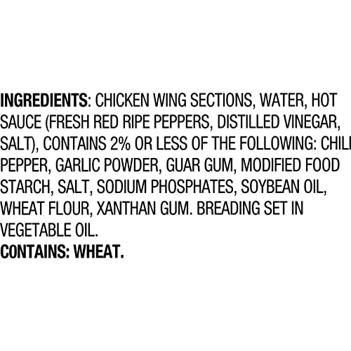 Tyson Fully Cooked Buffalo Style Bone-In Chicken Wings, With Flavorful Hot And Tangy Sauce - 15G Protein Per Serving - 4 Pack (64 Oz Each) - Ready Set Gourmet Donate A Meal Program #TOP4
