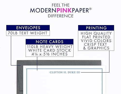 Modern Pink Paper Mens Personalized Stationery Set For Boys thumb #3