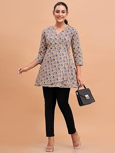 Image of feranoid Women Cotton Angrakha Kurti