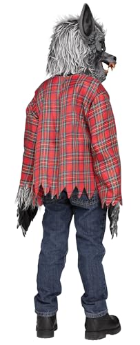 Disfraz infantil de Hombre Lobo gris talla L miniatura 3