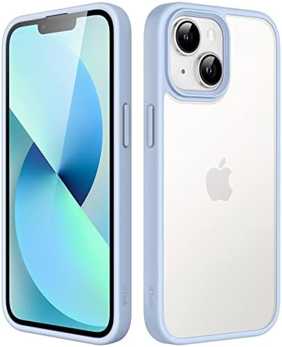 JETech Matte Case for iPhone 13 6.1-Inch, Shockproof Military Grade Drop Protection, Frosted Translucent Back Phone Cover, Anti-Fingerprint (Dark Green)