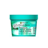 Garnier Hair Mask For Dry Hair And Scalp, Fructis Aloe Vera+ Hair Food Multi-Use Treatment For 100H Of Deep Moisture And Shine, 97% Natural Origin Formula With Green Chemistry, Vegan, 400ml Tub