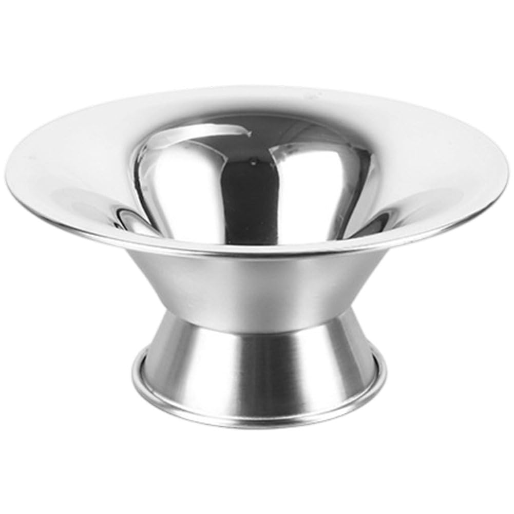 hzzsbu Ice Cream Cup, Stainless Steel Serving Dessert Bowls Ice Cream Dish Sauce Bowls Footed Yogurt Snack Candy Cups for Salad Fruit Pudding