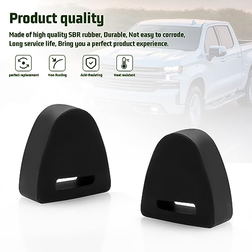 16633065 Tailgate Stop Latch Bumper Fit for Right or Left Rubber Tailgate Bumpers Stop - Compatible with Chevy Silverado Si-er-ra Pickup 1999-2007 GMC Models,Also Replacement for Dorman 45679 -2 PACK - Thumbnail 5