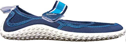 Speedo Junior Jr. Mary Jane Girls' Water Shoes - Small - Navy and White