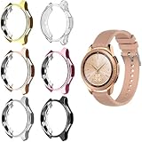 RuenTech for Samsung Galaxy Watch 42mm Case Cover, Scratch-Resistant Soft Flexible TPU Plated Protective Case Protector Shell for Samsung Galaxy Watch (42mm) SM-R810/SM-R815 (6-Pack)