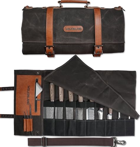 WELKINLAND 13-Pocket Knife Roll