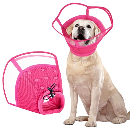 Image of Kuoser Dog Cone Collar After Surgery, Soft Cone for Dogs to Stop Licking,XL | Breathable Dog Recovery Collar Comfortable Elizabethan Collars, Adjustable Protective Pet Cones for Small Medium Large Dogs