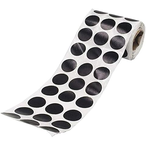YJZ 900pcs/Roll Splatter Shooting Target Stickers,3/4inch Round Adhesive Reactive Target Pasters for Shooting Black Cover