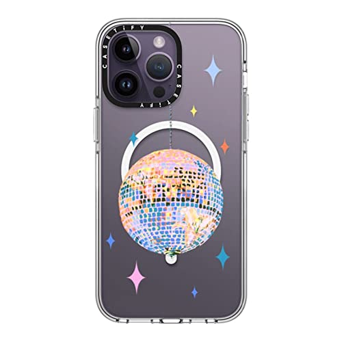 Coque transparente pour iPhone 14 Pro Max compatible avec MagSafe Disco