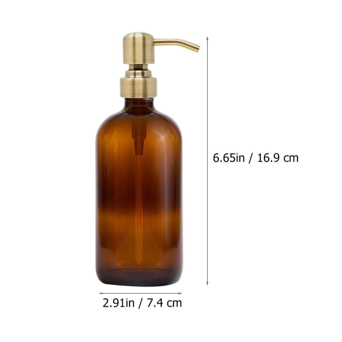 Set de 4 Botellas Dispensadoras de Loción de Baño de Vidrio de 500ml Diseño de Bomba Resistente para Uso en Hogar y Baño Color Aleatorio