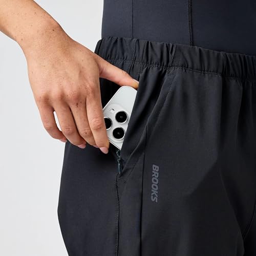 Brooks Women's Canopy Pant, UPF 50+ Water Resistant Running Pants - Black - S - image 3