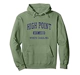 High Point North Carolina NC Vintage Athletic Sports Design Pullover Hoodie