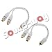 Produktbild Sound-way 2 Splitteradapter Kabel RCA 2 weiblich 1 männlich Audio kompatibel con Verstärker Sono