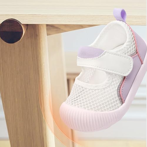 Charrost Baby Girl Boy First Walking Shoes Infant Toddler Baby Barefoot Shoes 6-12 Months Size 3 Wide Baby Walking Slip on Shoes Baby Soft Breathable4