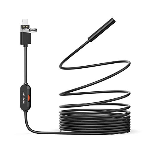 DEPSTECH USB Endoscope, HD Inspection Camera 2.0MP, 15.7in Large Focal Range, IP67 Waterproof