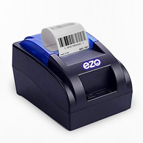 Image of EZO 58MM (2 Inch) Direct Thermal Billing Machine for Receipt Wired Printer | No Software Included | USB & Bluetooth (Billing Machine with 5 Billing Roll) Monochrome Desktop Restaurant
