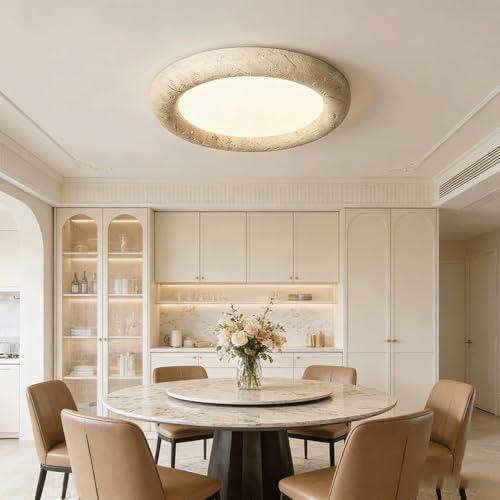 Plafonnier en marbre véritable style ferme du milieu du siècle