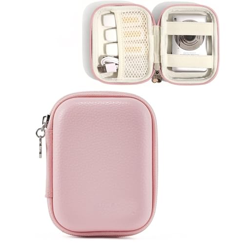 Image of INOCEAN Camera Case, Small Camera Bag, Waterproof Protective Pouch for Outdoor Photography, Compact Storage for Travel and Daily Commute, Pink Color for Easy Identification