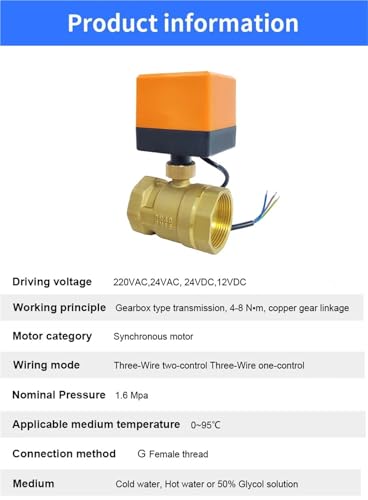 Vanne motorisée laiton 12V pour automatisation réseau eau maison - 3