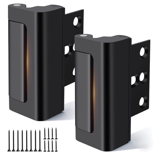 2 Pack Home Security Door Reinforcement Lock, Door Locks for Kids Safety Withstand 800 lbs, Child...