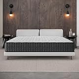 COSMOS - Matratze 150x200 cm Gamma Kaltschaummatratze Härtegrad H3 - Öko-Tex Zertifiziert - Thermoregulierend + Blue Latex 7 Zonen Matratze Höhe 24 cm - Made in EU