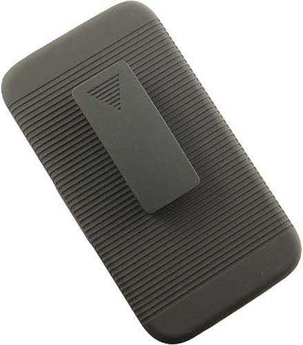 Eagle Cell Posamn7100Rsthl01 Skinnysuit Clipster Combo Case With Kick Stand And Holster Belt Clip For Samsung Galaxy Note 2 - Retail Packaging - Black #TOP5