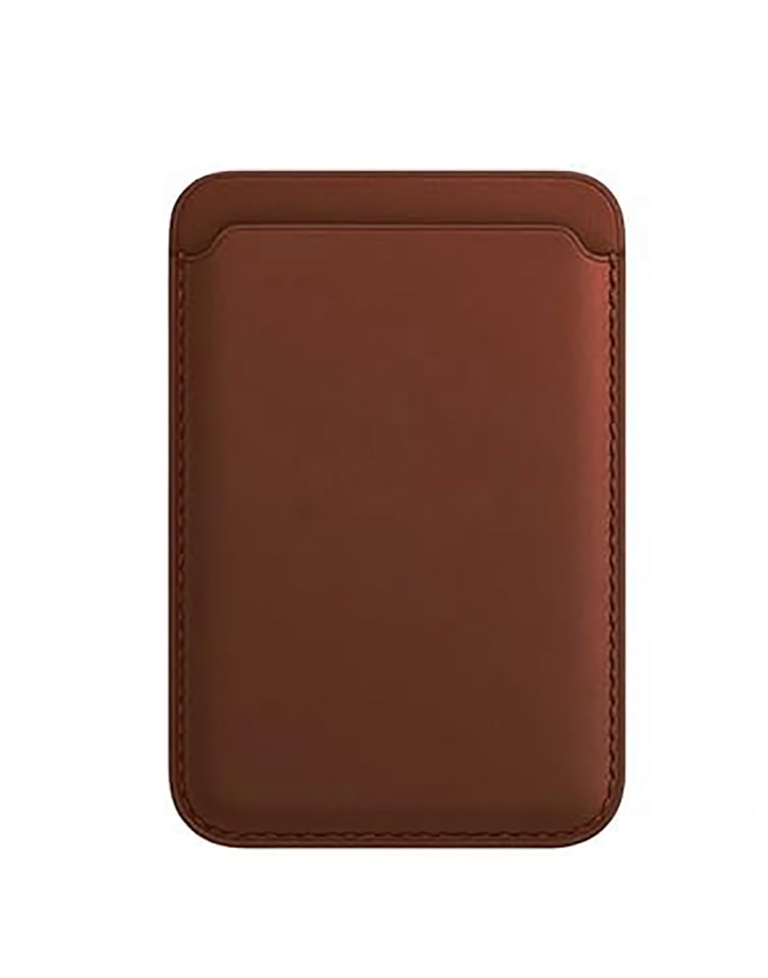 encELade MagSafe Wallet, Magnetic Phone Vegan Leather Wallet - Slim 3 Cards Holder Designed for MagSafe Compatible with iphone 15, iPhone 14, iPhone 13, iPhone 12 Series (Dark Brown)