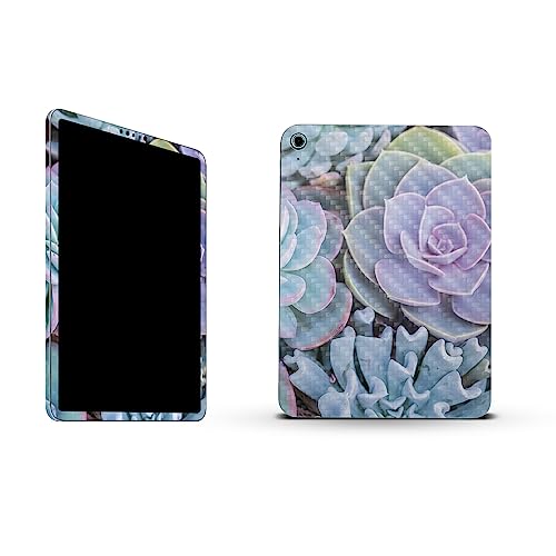 Image of MightySkins Carbon Fiber Skin Compatible with Apple iPad 10.9 inch 10th Gen (2022) Full Wrap Kit - Succulent | Protective, Durable Textured Carbon Fiber Finish | Easy to Apply | Made in The USA