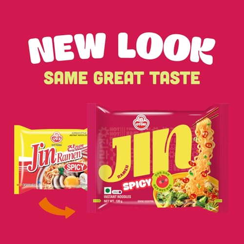 Jin Ramen Vegetarian Noodles Pouch, 120 Grams, Pack of 1