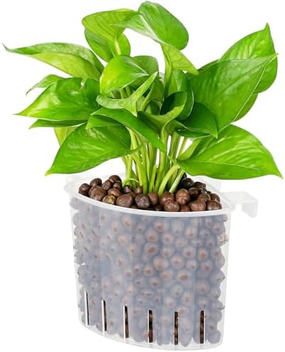 2026 Latest Model Large Aquarium Corner Planter Hanging Plant Holder for Fish Tank Aquaponic Plant Cultivation and Aquascape Accessories Decorations (1 Pack) Transparent