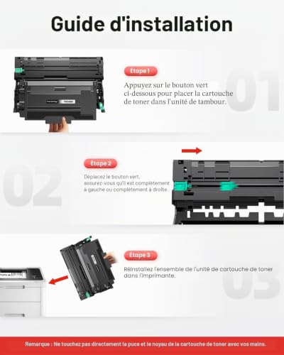Unité tambour DR3400 pour résoudre les problèmes de traces noires - 7