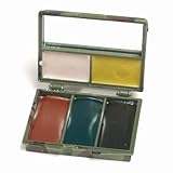 Caja compacta con espejo interior y 5 colores (negro, marrón, verde, arena y caqui)
