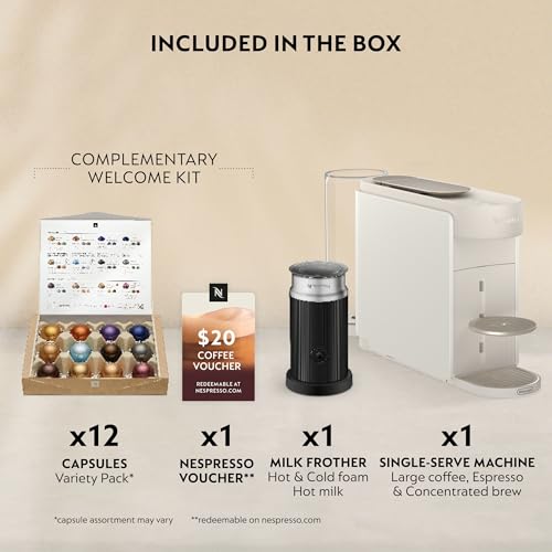 Nespresso Vertuo Up Coffee Machine with Milk Frother, White - image 3