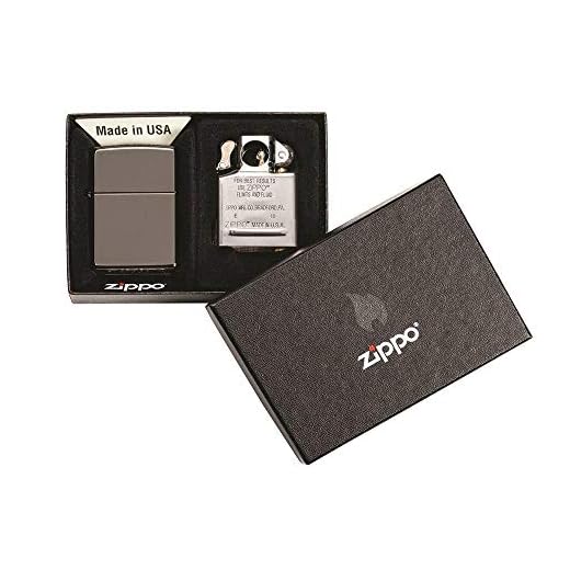 Zippo Black Ice Lighter & Pipe Insert