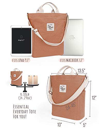 Image of Lily queen Women Canvas Tote Handbags Casual Shoulder Work Bag Crossbody