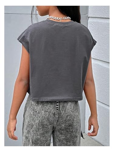 SOLY HUX Girls Summer Letter Graphic Tees Crew Neck Loose Casual T Shirts2