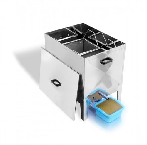APICOLTURA.COM Vapor 30 Dampfwachsschmelzer aus rostfreiem Stahl - Kapazität 30 DB Brutrahmen