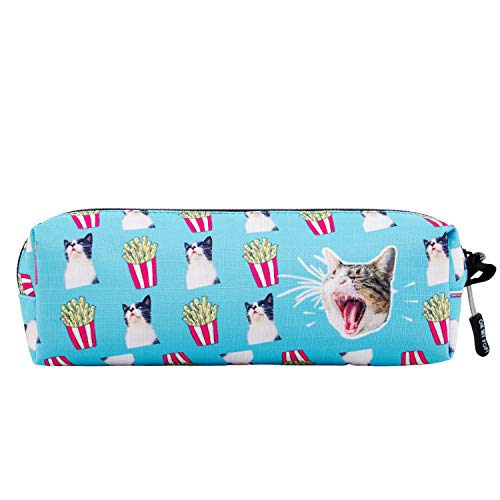 Oh My Pop! Angry Cat-Square HS Pencil Case, Turquoise, 21 x 7 cm - Image 2