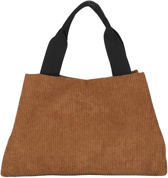 Base'ic Corduroy Tote Shoulder Bag for Women - Soft Retro Handbag, Large Capacity, Casual Stylish Purse