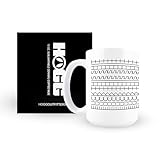 Hogg Fuck This Shit Mug, 15 oz Ceramic Funny Coffee Cups for Women, Hidden Message Mug, Unique Coworker Gifts, White Elephant Gift, Sideways Hidden Message, Funny Cups for Adults