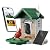 Bird Feeder with Camera, 2K HD Solar Powered Birdhouse with Cam for Outdoors, AI Identify Birds Species, Auto Capture & Real-time Notifications (Green)