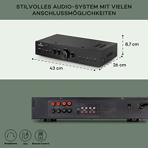 Stereo-Verstärker Auna HiFi Mini Verstärker für vielfältige Anwendungen